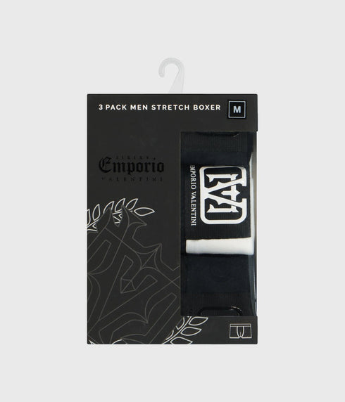 Emporio valentini underwear for man מארז 3 תחתוני בוקסר לגבר